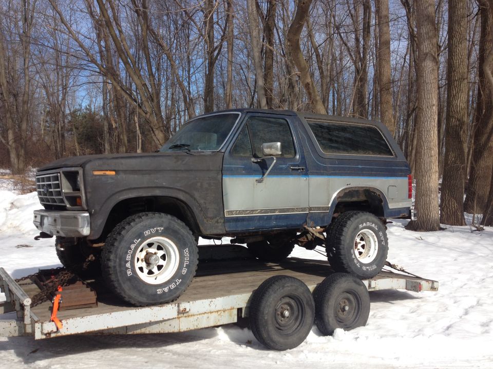 February 2014. Truck sat for 4 years, my uncle bought it from my brother in December 2013, tried to get it running and got tired of putting money in it. Gave it to me for free. He kept the new 33's and put old 35's on it. This is how i got it.