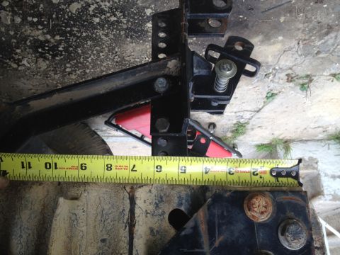 1994 Ford Bronco - center of spring eye from fromt edge of bottom of frame 6 3/4" thats extending wheelbase by 1" for clearance but just enough to b…