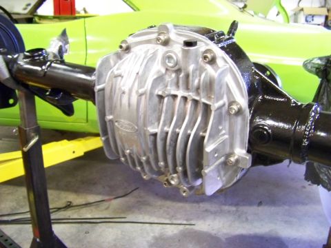 1999 Mercury Grand Marquis - Close-up of a Ford rear differential with an aftermarket finned cover.