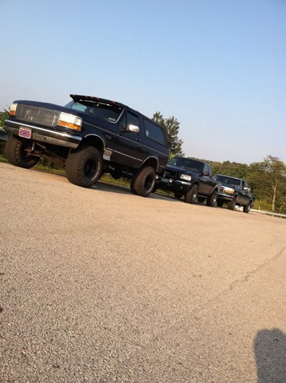 1992 Ford Bronco - Me and a couple friends at school