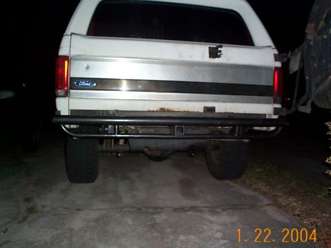 1992 Ford Bronco - It's bolted on, even though it was dark, I could not wait to take pics.