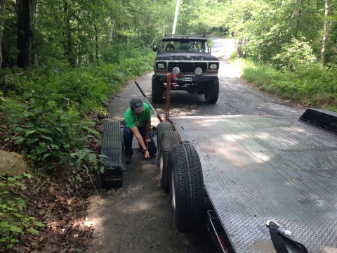 1979 Ford Bronco - Trailer caught a flat