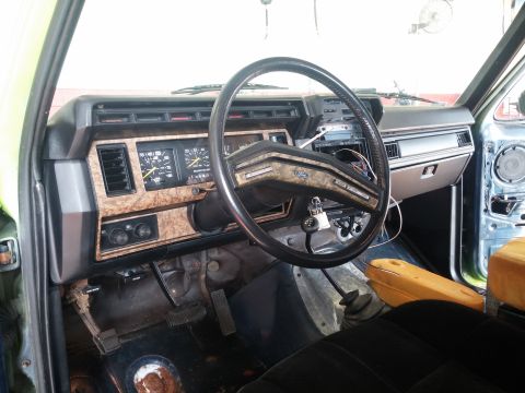 1986 Ford Bronco - The interior was blue and is now black