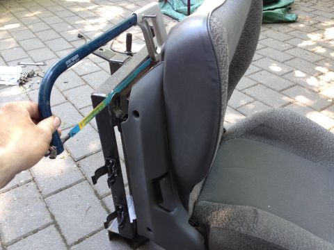 1979 Ford Bronco - Cutting off the old seat brackets