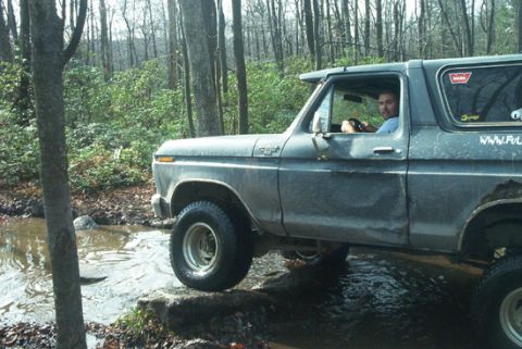 1979 Ford Bronco - This 1979 Ford Bronco navigates a rocky stream bed during an off-road excursion.