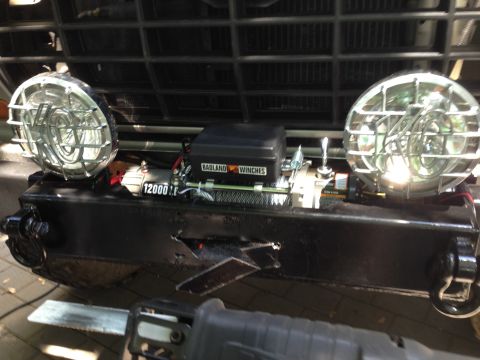 1979 Ford Bronco - Cut the fairlead opening
