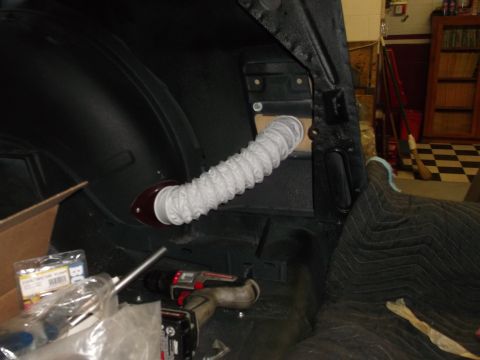 1967 Ford Mustang - Brake air inlet mounted on lower inner wheelhouse.