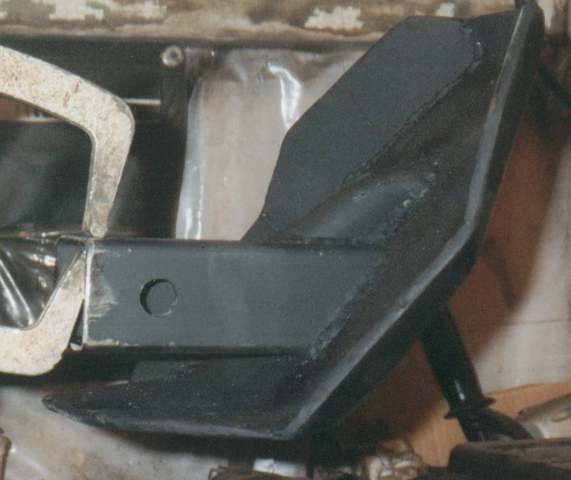 Backside of the receiver skid