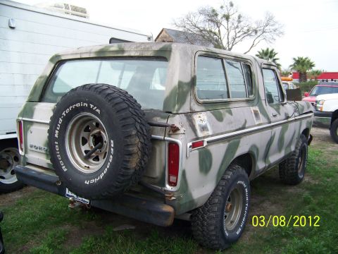 1978 Ford Bronco - The beginning of the restoration in all of her camo glory