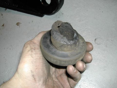 1996 Ford Bronco - Time to replace the radius arm bushing if it looks like this.