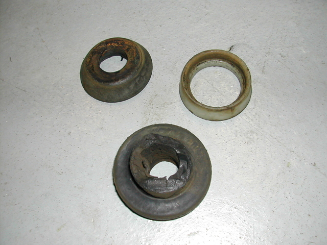 Worn radius arm bushings.