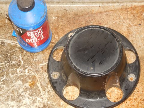 1993 Ford Bronco - I'm going to try brake fluid to remove the spray paint from the plastic centers. Paint stripper damages the clear plastic, but I can use it…