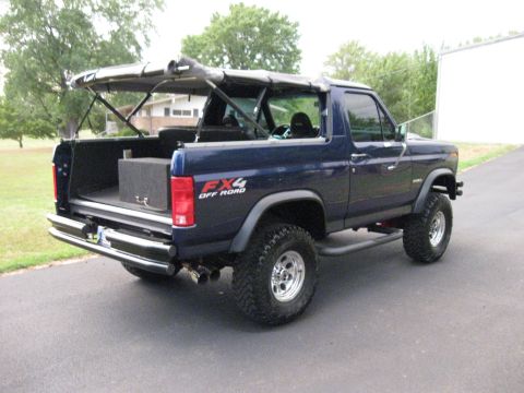 1982 Ford Bronco - 1982 Ford Bronco with removable top, lifted suspension, and FX4 Off Road decal.