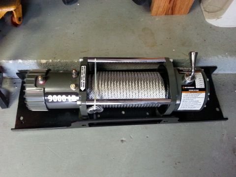 1992 Ford Bronco - Cut the universal mount down..this will go between the frame horns..it's going to be tight..