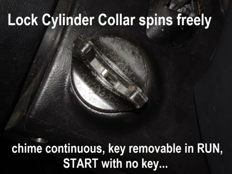 1983 Ford Bronco - This original '93 collar (using the 10-cut key) is very loose, causing several annoying problems. With the key in RUN, push a probe up thro…