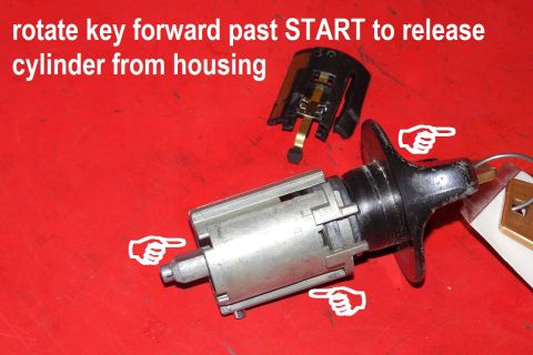 1983 Ford Bronco - As the cylinder passes START, the cam on the end will disengage from the mating cam in the housing, and the detent springs will push the cy…