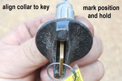 1983 Ford Bronco - Insert the key, align the collar perfectly, mark the collar to the cylinder, and remove the key while holding the parts in alignment. Appar…
