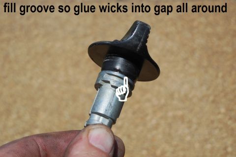 1983 Ford Bronco - Once they're glued together in one spot, fill the gap between the collar & cylinder, allowing the glue to wick in between the parts. DO NOT…