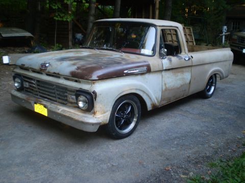 1979 Ford Bronco - This 1957 Ford F-Series truck has a weathered exterior and custom wheels.