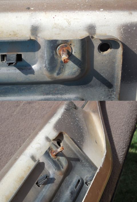 1983 Ford Bronco - This can't be attached to any step bracket, but it can be cut off flat, center-punched, drilled, and tapped to receive a bolt.