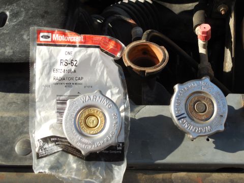 1983 Ford Bronco - This new MotorCraft RS62 cap cost less delivered to my house from eBay than a Stant at Wal-Mart or a parts store, so I got 2. The old ones…