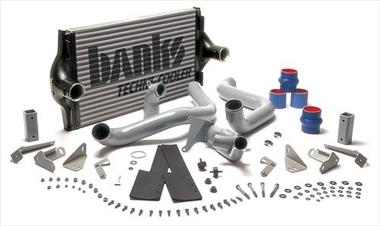 1988 Ford Bronco - A Banks Technicooler intercooler kit with associated piping and hardware is displayed against a white background.