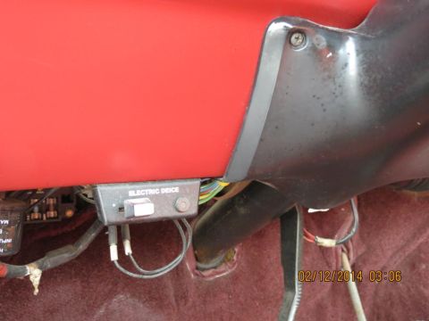 1979 Ford F-150 - Interior view shows dashboard wiring and an electric deice switch with visible fuse box.