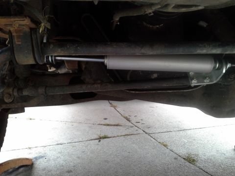 1996 Ford Bronco - Rotated the bracket into a location where it wouldnt bind and tightened evrything up