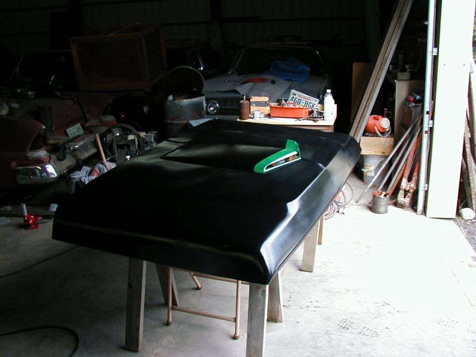 Hood painted & ready to go back on.