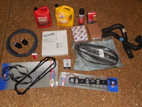 1993 Ford Bronco - Victor MS15202W intake gasket Victor JV1034 timing cover & water pump gaskets Victor OS32492 oil pan gasket Victor VS38300R valve cover gas…