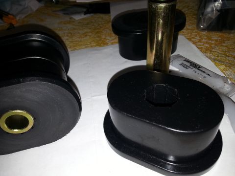 1986 Chrysler Fifth Avenue - Urethane leaf spring bushings with brass inserts and a tube of Energy Suspension grease.