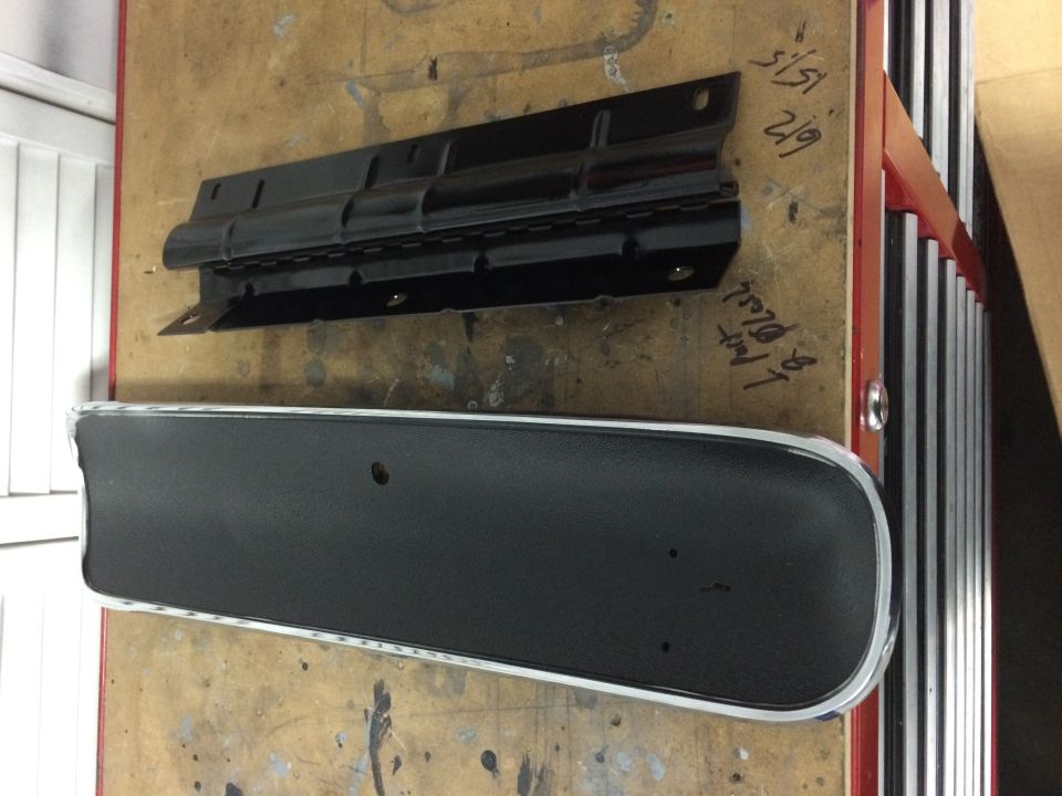 1965 Mustang glove box door and hinge painted with VHT epoxy