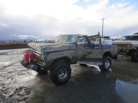 1990 Ford F-250 - This heavily modified pickup truck appears to be from the late 1970s, not a 1990 model as claimed.