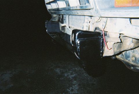 1983 Ford Bronco - x-member, boxed frame, and spring hangers. not a good pic but its a cheap camera.
