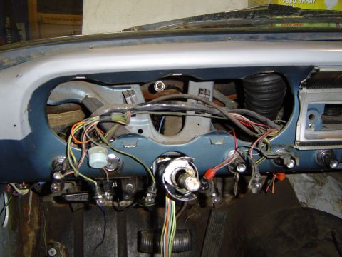 1964 Ford Fairlane - Got some cleanup to do, so I took out the dash