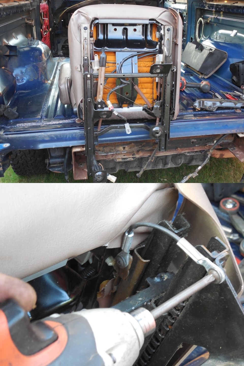 Captain's Chair Driver's Limit Cable

This prevents the driver's chair from blowing the horn when it's slid forward and a passenger climbs through the driver's door. The passenger chair has no limit cable.