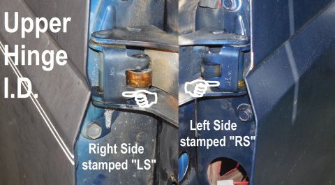 1983 Ford Bronco - To make it easy to ID the upper hinges for the doors (the lower hinges are the same), Ford required markings be stamped into them. But they…