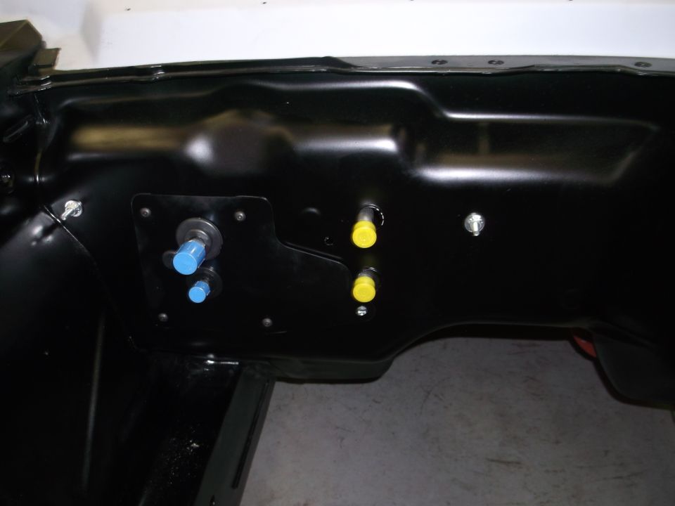 Firewall with A/C installed, still needs detailing.
