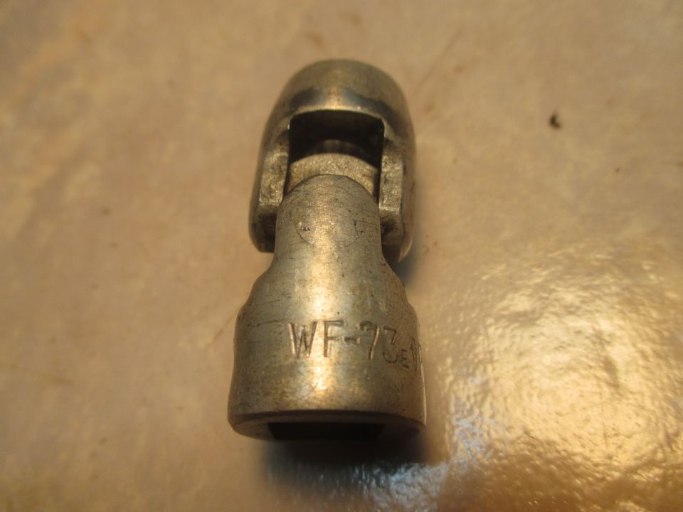 Metal universal joint socket adapter with WF-73E marking