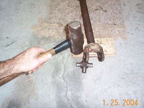 1992 Ford Bronco - It came right out after 2 hits.