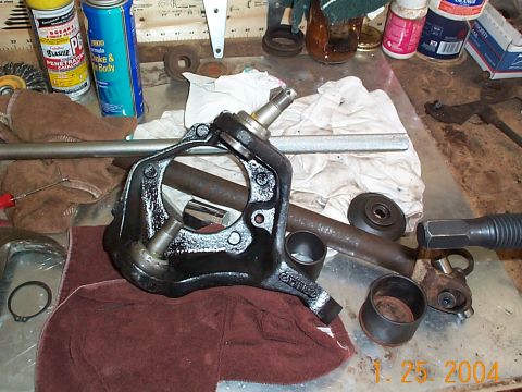 1992 Ford Bronco - Upper and lower ball joints installed..The lower ball joint has to be installed first.