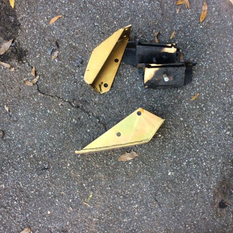1979 Ford Bronco - These appear to be engine mounts and associated brackets, not a 1979 Ford Bronco.