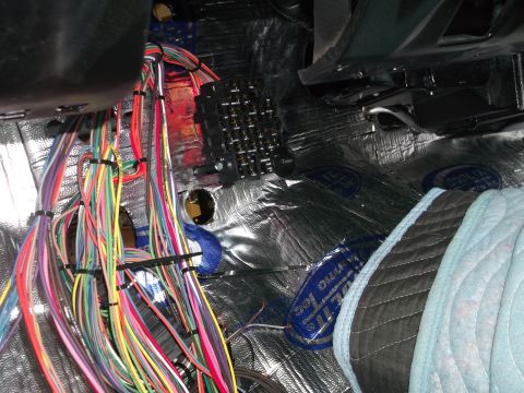 1967 Ford Mustang - Starting the wiring job.