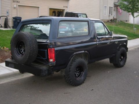 1985 Ford Bronco - Full size spare with the matching wheel. ot the same tread, but just something to drive home on that was the same size.