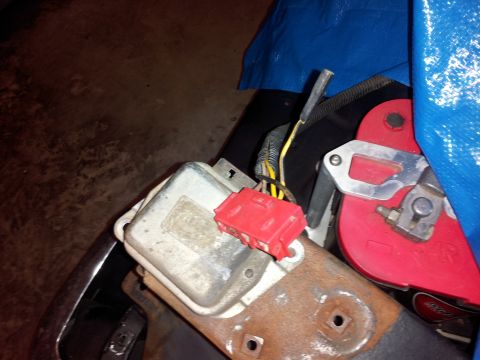 1976 Ford Ranchero - This photo shows a voltage regulator and a battery terminal, not a 1976 Ford Ranchero.