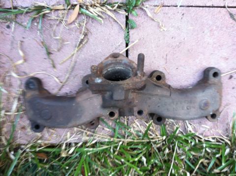 1968 Ford Torino - This exhaust manifold has 'Made in USA' stamped on its side.