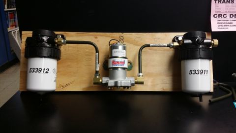 1994 GMC Suburban - Final layout; nothing changed. 30 micron filter manager handing off to Summit fuel pump going into a 5 micron filter manager which then sen…