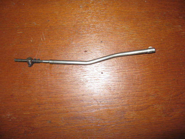 Metal linkage rod with threaded end and ball joint
