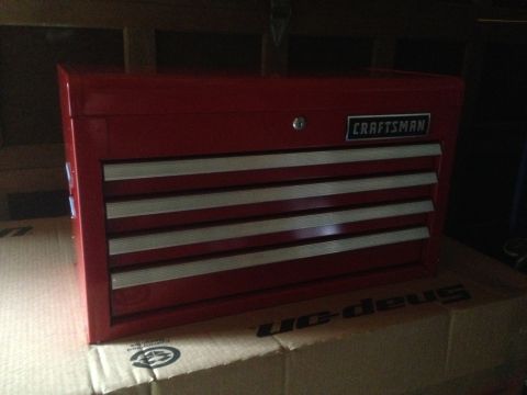 1992 Ford F-150 - A red Craftsman toolbox with multiple drawers is visible.