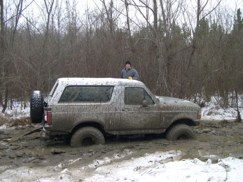 1995 Ford Bronco - To my surprise, the ice didn't hold.